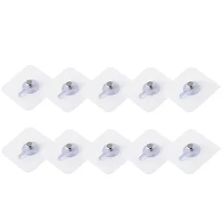 Set of 10 Durable Waterproof Adhesive Hooks (10PCs)