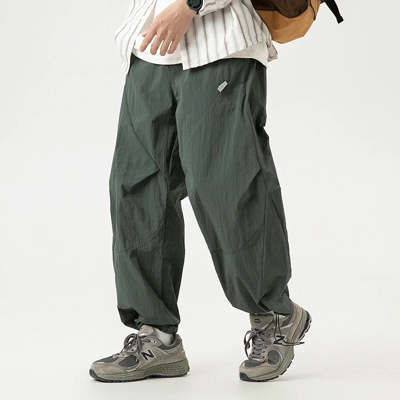 

Men Loose Casual Drawstring Cityboy Outdoor Sport Fashion Overalls Cargo Pants Women Hip Hop Pant Couple Unisex Trousers