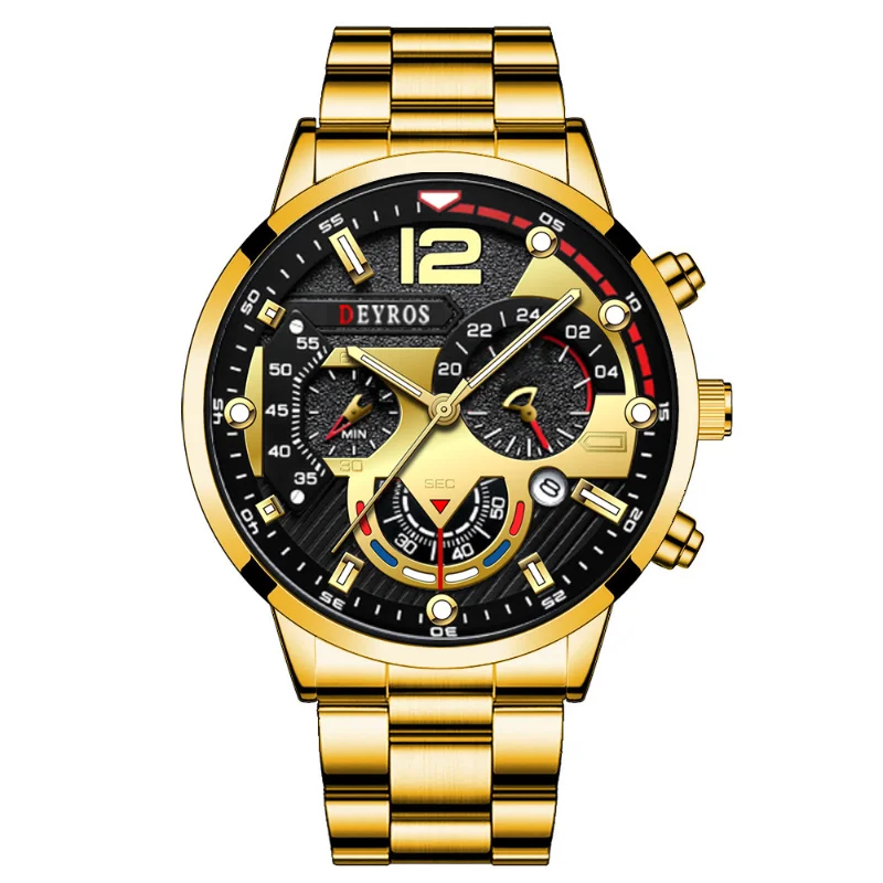 

Watch For Men Quartz Watch Automatic Electronics Luxury Luminous Six-pin Multifunctional Leather Strap Large Dial Calendar Watch