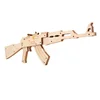 Rubber Band Gun Wooden Puzzle Butterfly Knife Folding Knife 3D Three-dimensional Model Toy Boy Puzzle Assembly Cs Prop 6