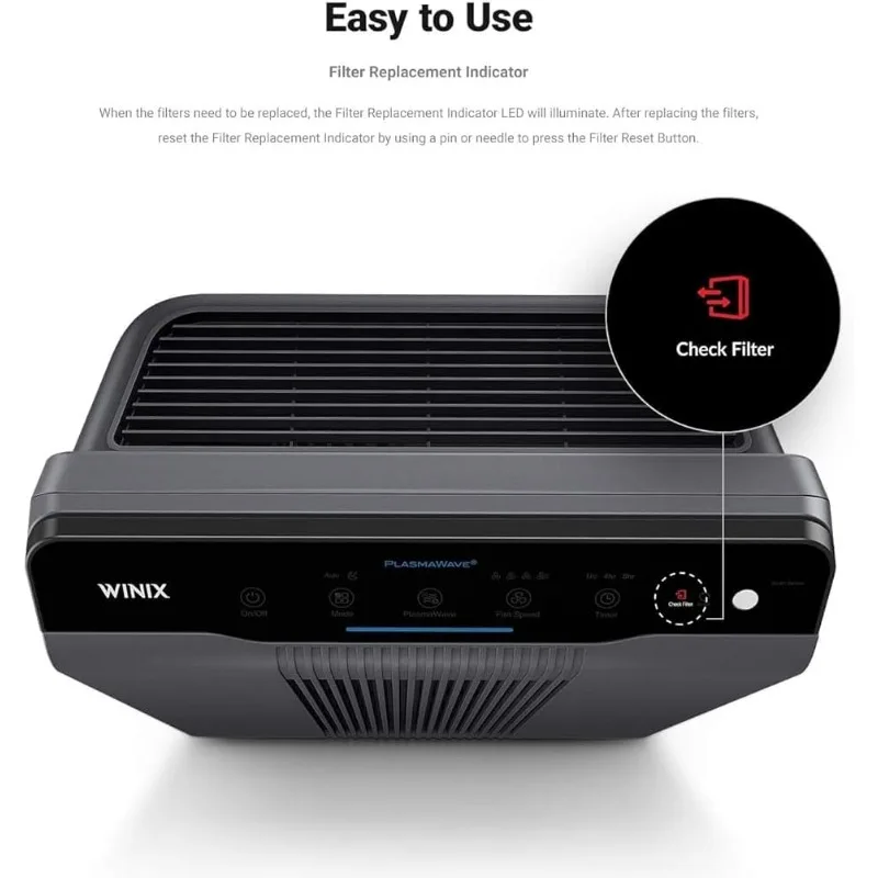 Winix 5300-2 Air Purifier with True HEPA, PlasmaWave and Odor Reducing Carbon Filter 5