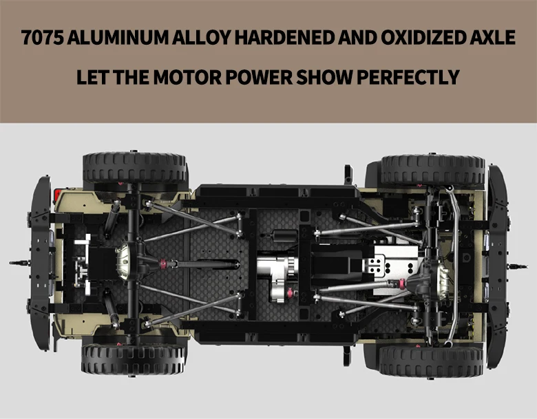 In Stock TWOLF KIT TW-715 1/10 RC Off-road Vehicles 2Speed Transmission Full Metal CNC Control Crawler Car Sound Toys Model 4