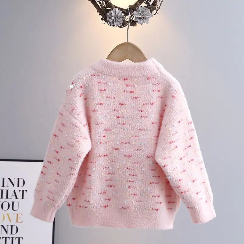 Kuromi Sweater Sanrio Accessories Cute Anime Thickening Bottoms Knit Sweater Girls Gift