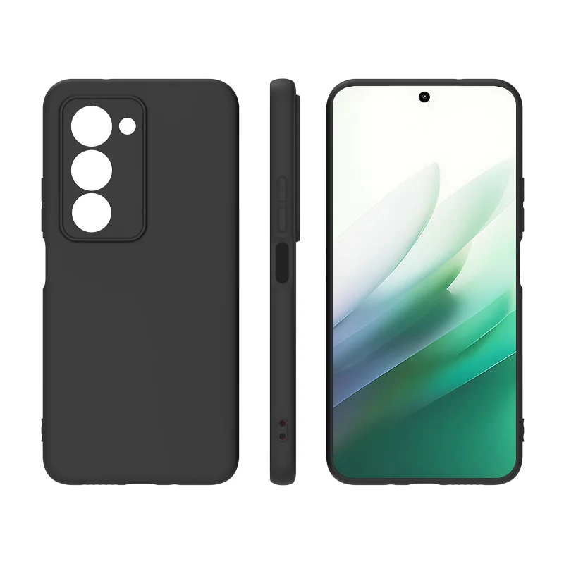 Black TPU Soft Slim Matte Silicone Case - Bumper Back Cover