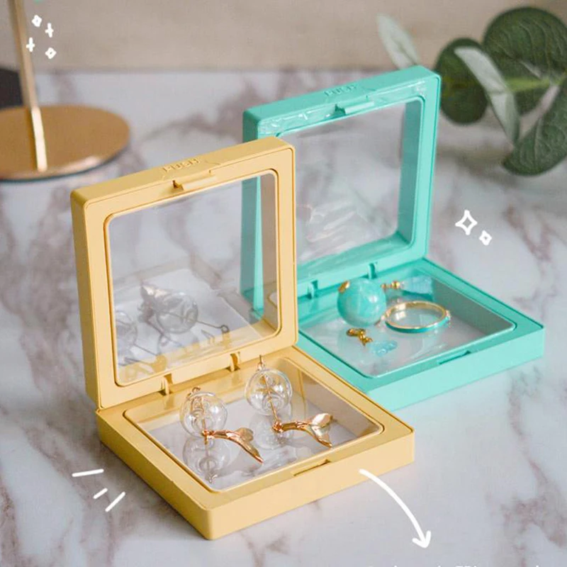 Colorful 3D Floating Picture Frame Shadow display film suspensiony storage transparent box Jewelry Bracelet Packaging Box