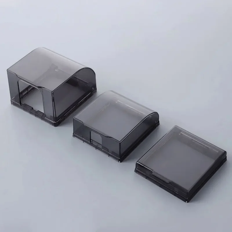 86 Type Power Outlet Supplies Switch Protective Cover Wall Socket Waterproof Box Electric Plug Cover Splash-Proof Box Self-Adhes switch box