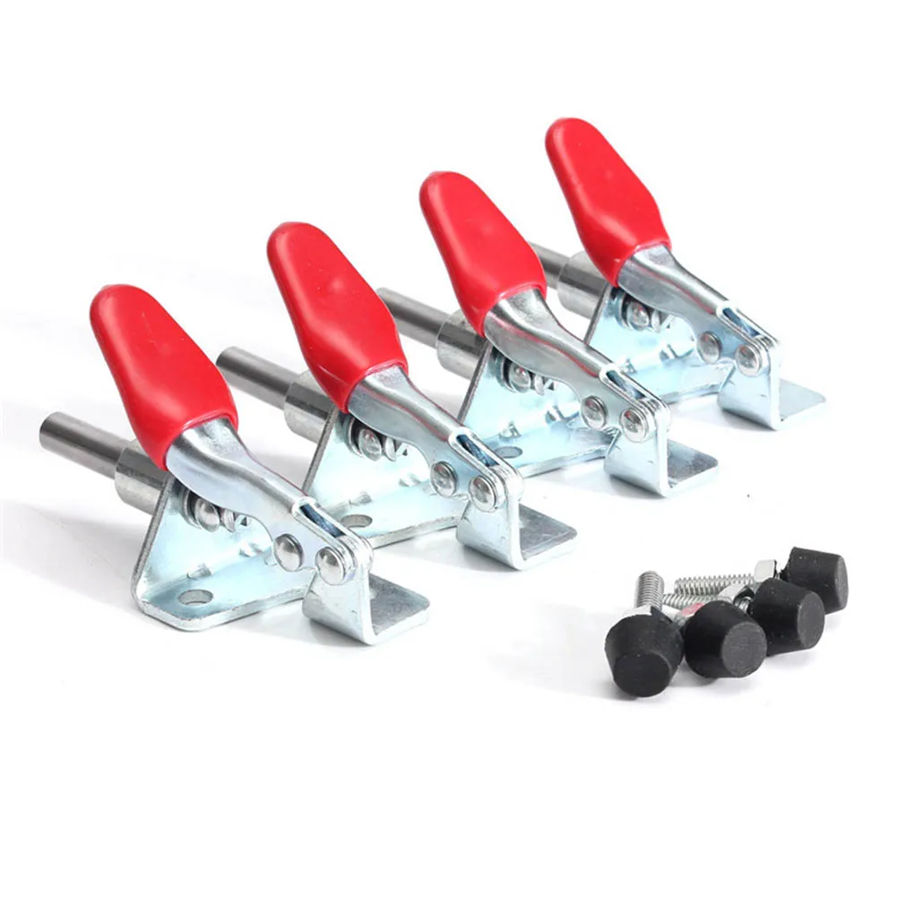 Description Picture 3 of itemGalvanized Toggle Clamps Quick Release Vertical Vertical Clamp 16mm 45Kg 4pcs 5/8\\\" Plunger Travel GH-301AM Hand