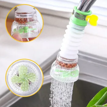 Rubinetto telescopico per risparmio idrico Rubinetto universale con rotazione a 360 gradi Gorgogliatore Filtro girevole Estensori per rubinetti Accessori per cucina e bagno 1