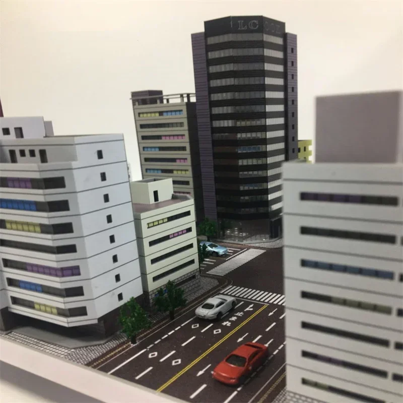 1:300 Scene City Building Sand Table Model Plastic Assembled Diorama Layout 2