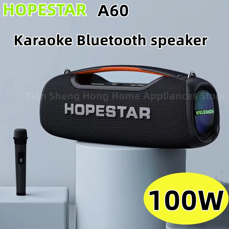 

Hopestar A60 100W Bluetooth Speaker High-power Outdoor Waterproof Portable Wireless Pillar Music Center Bass Speaker With Microp