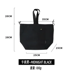 Versatile Waterproof Insulated Lunch Tote (Black)