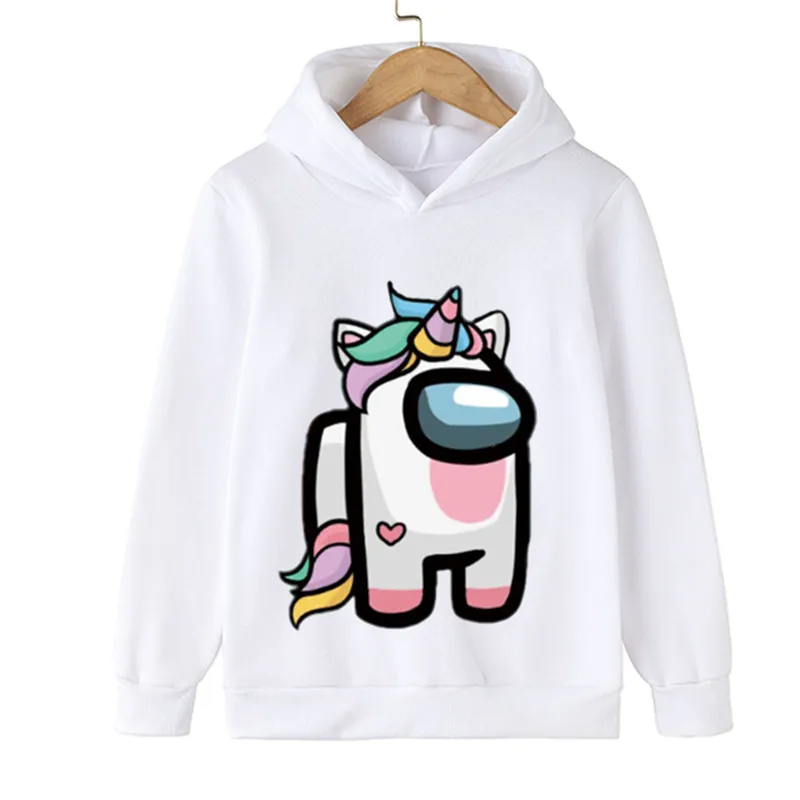 

Fashion Children Unicorn Hoodies Baby Boys Girls Cartoon Graphic Cotton Hooded Tops Kids Spring And Autumn Sweatshirts Clothing