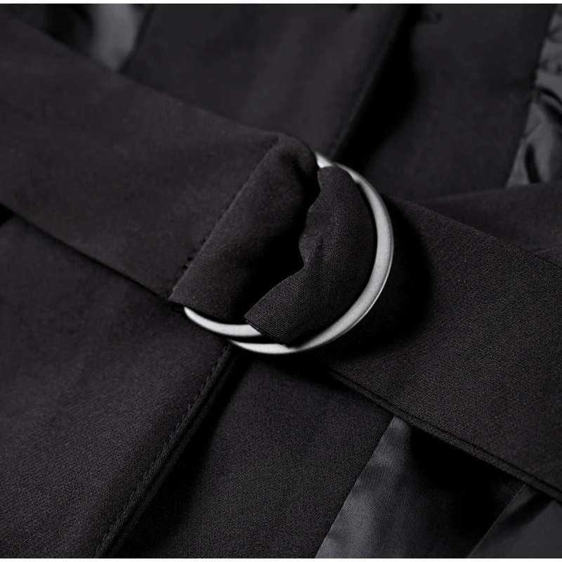 Elegante traje liso, vestidos largos para mujer, vintage, ajustado, sin espalda, con solapa y botonadura sencilla, vestido de otoño para mujer, versátil, para oficina y ropa de calle.