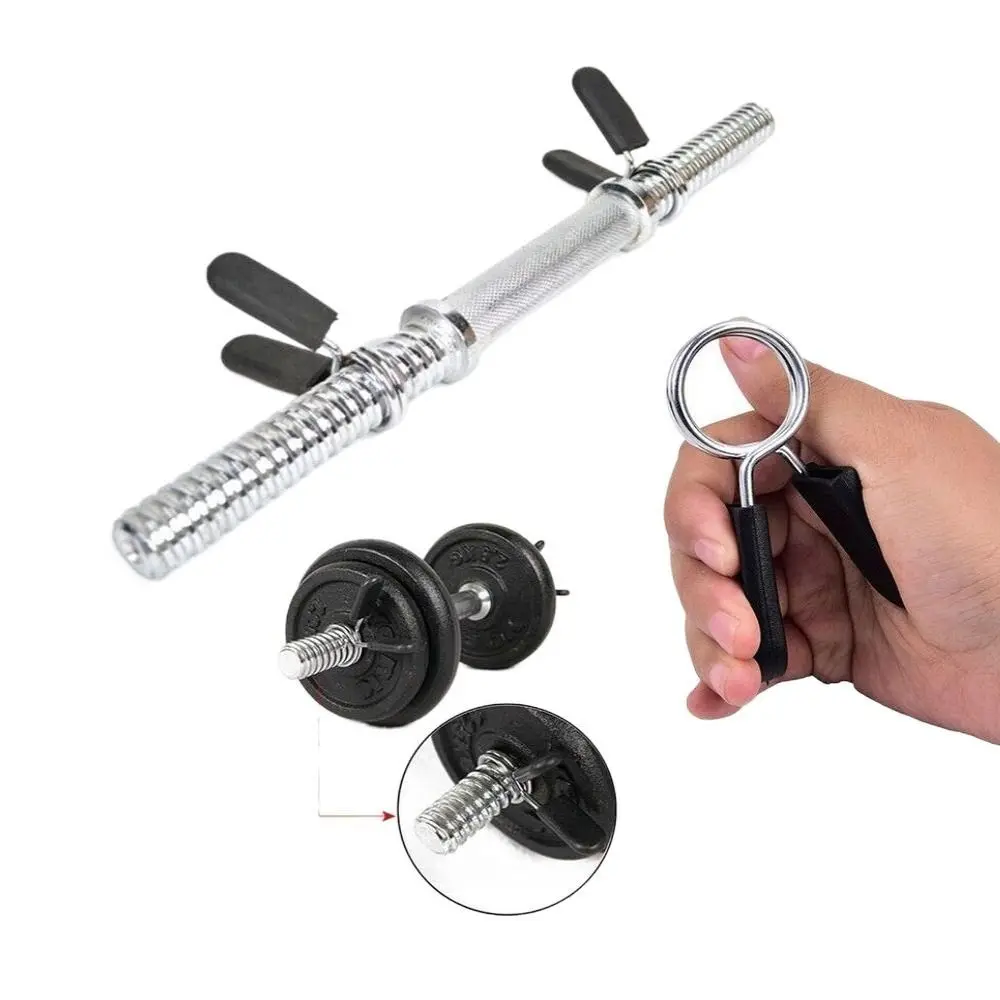 Dumbbell Lock Clamp Spring Clamp Collars Spring Collar Clips Stainless Steel Dumbbell Lock Exercise 25/28/30mm