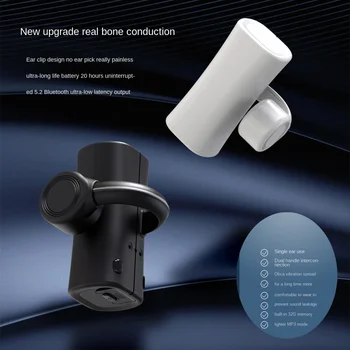 새로운 뼈 전도 5.2 낮은 지연 게임 이어폰 무선 블루투스 헤드셋 이어폰 스포츠 Snti Weat 뼈 전도 헤드셋