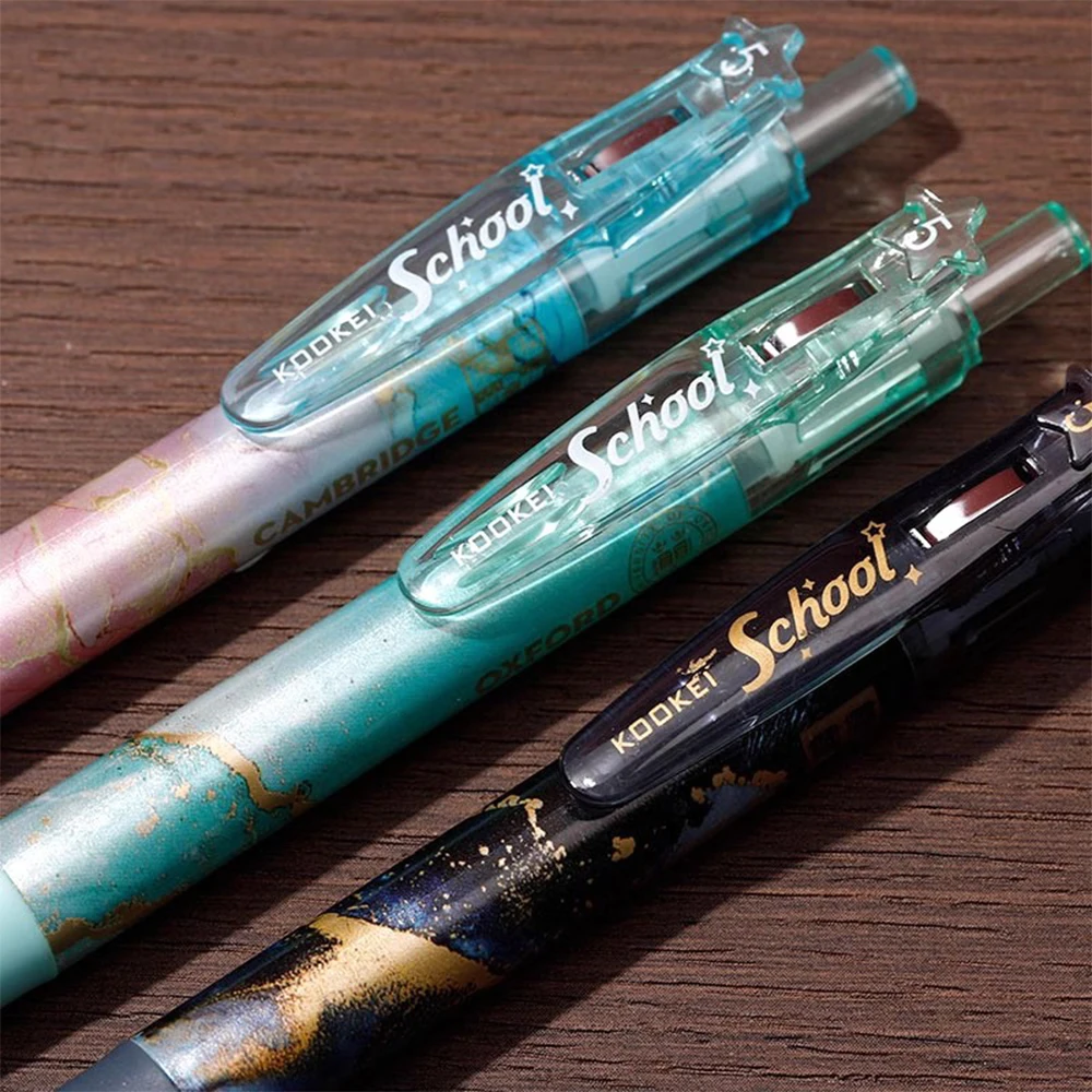 3p KOOKEI Fantasy-limited Gel Pen CS Double Ballpoint Pen Nib 0.5mm Black Core Ballpoint Pen Quick-dry Large-capacity Stationery 2
