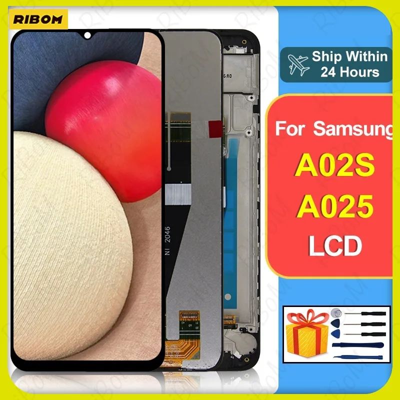 

New 6.5" For Samsung Galaxy A02S Display SM-A025M/DS LCD Touch Screen Digitizer For Samsung A025 LCD SM-A025F/DS