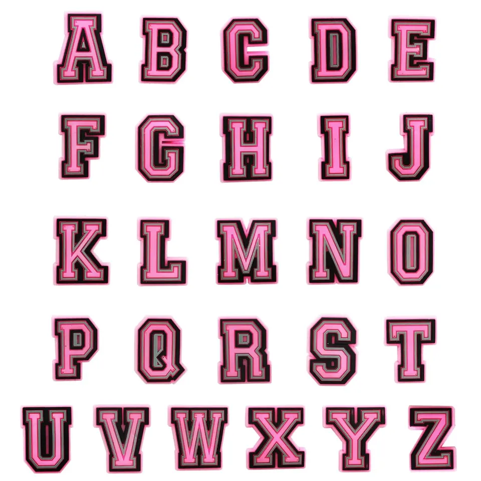 37 Piece Number & Letter Shoe Charms - Croc Sandals & Clog Shoes
