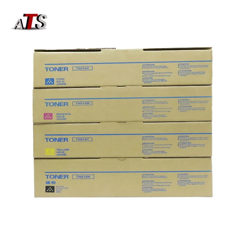 TN616 Copier Toner Cartridge for Konica Minolta Bizhub Pro C6000L C6000 C7000 Copier Spare Parts 1Set/4PCS