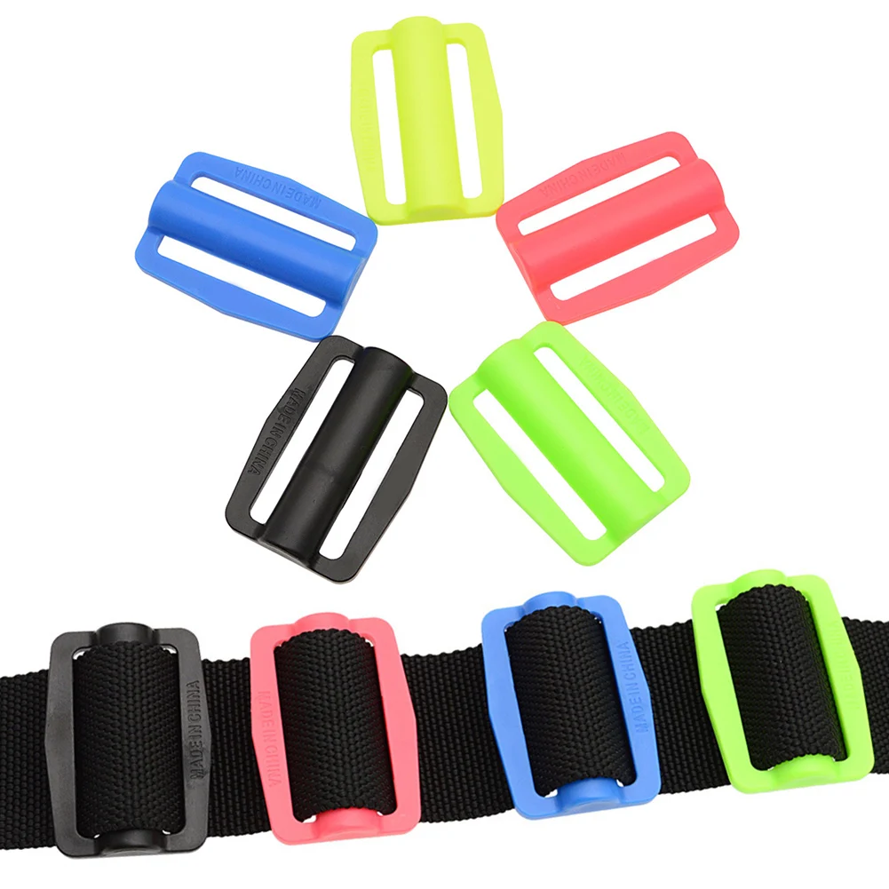 Scuba Diving Quick Adjust Webbing Buckle Pair Plastic Fasteners Designed for Use with Backfly Boards and Equipment