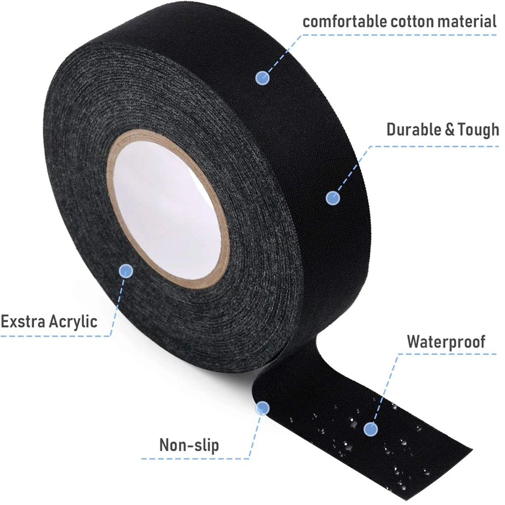 شريط قماش الهوكي متعدد الأغراض 2.5 سم × 25 م لاصق...