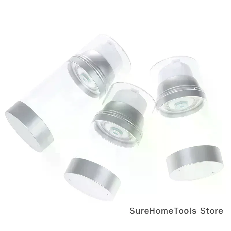 100/120/150ML Refillable Airless Pump Jar Press-On Vacuum Cream Lotion Travel Sub-bottle Empty Cosmetics Skincare Container