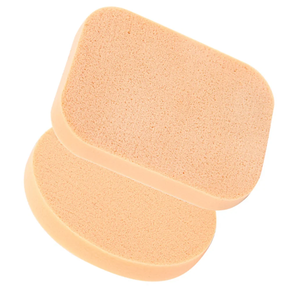 

2pcs Beauty Makeup Facial Sponges Puff Round Dry and Wet Use Puff Press Powder Puff