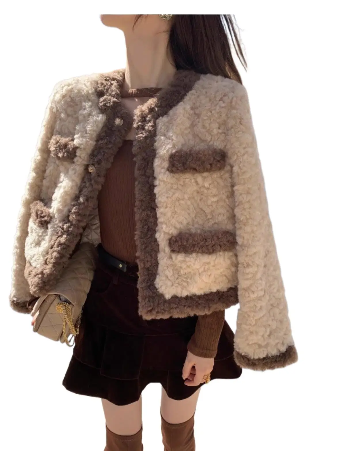 2023 Women's Clothing Imitate Rex Rabbit Fur Fur Baggy Coat Winter New