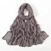 Nouveau Hijabs musulmans pour femmes écharpe mince châles unis Femme Musulman doux Viscose rayonne foulard islamique Turban bandeau 190x85 cm