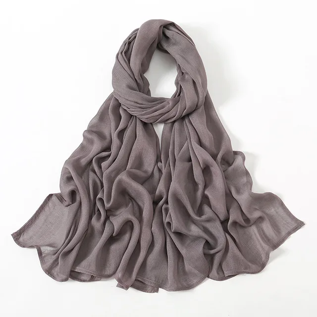 Nouveau Hijabs musulmans pour femmes écharpe mince châles unis Femme Musulman doux Viscose rayonne foulard islamique Turban bandeau 190x85 cm