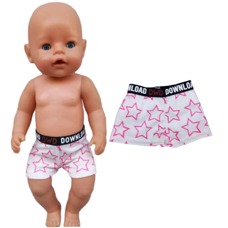 43 Cm Baby Doll Underwear 18 Inch Girl Boy Doll Underpants Clothes Accessories