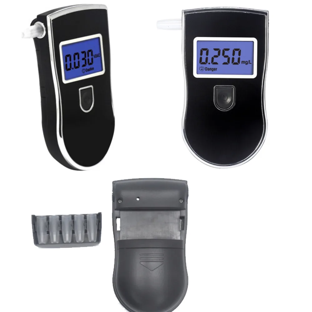 Digital Breath Alcohol Tester Car Breathalyzer Portable Police Alcohol Meter Wine Test AT818