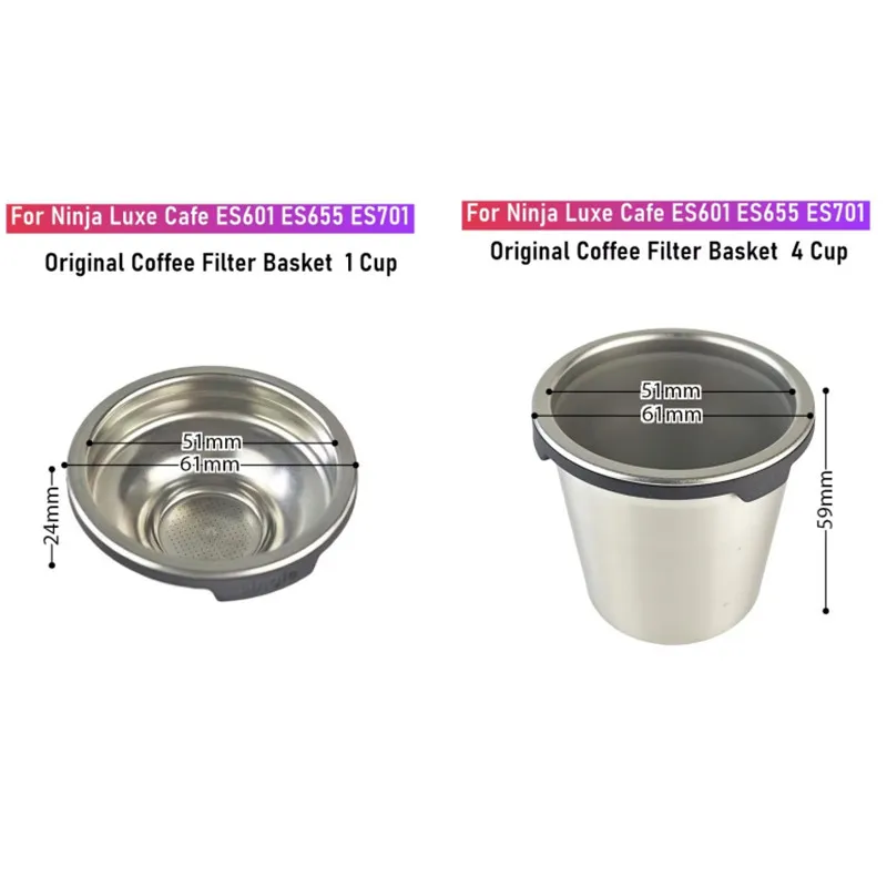Base De Tassage Métallique Pour Machine à Café Ninja Luxe Café Premier ES601EU – Support Stable Pour Porte-filtre