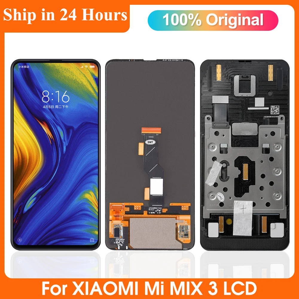 

6.39" Original For Xiaomi Mi Mix 3 M1810E5A LCD Display Replacement, For XiaomiMix 3 Mix3 5G LCD Touch Screen Digitizer Assembly