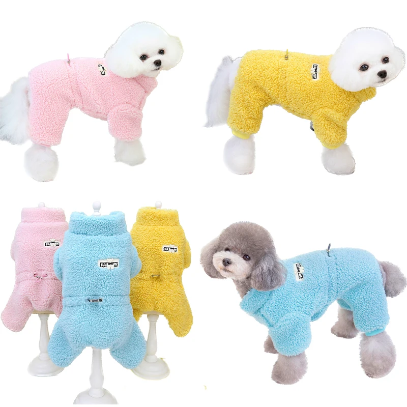 

Winter Pet Clothes for Small Dogs Kitten Pajamas Puppy Jumpsuit French Bulldog Chihuahua Jacket Shih Tzu Overalls Pet Supplies