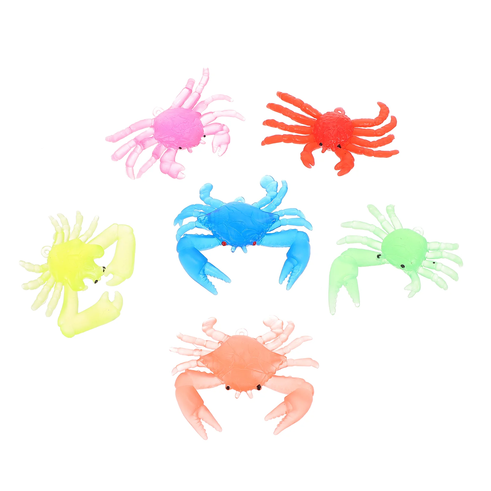 

20 Pcs Small Crab Toy Ocean Animal Toys Kids Sea Model Soft Rubber Tpr Ornament Child