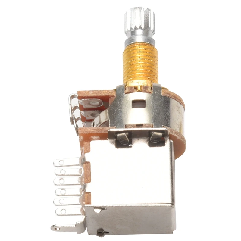 

Потенциометр 6X A500K, нажимной выключатель, сращенный Dpdt кастрюльный вал 25 мм, запчасти для тона электрогитары, запчасти для гитары