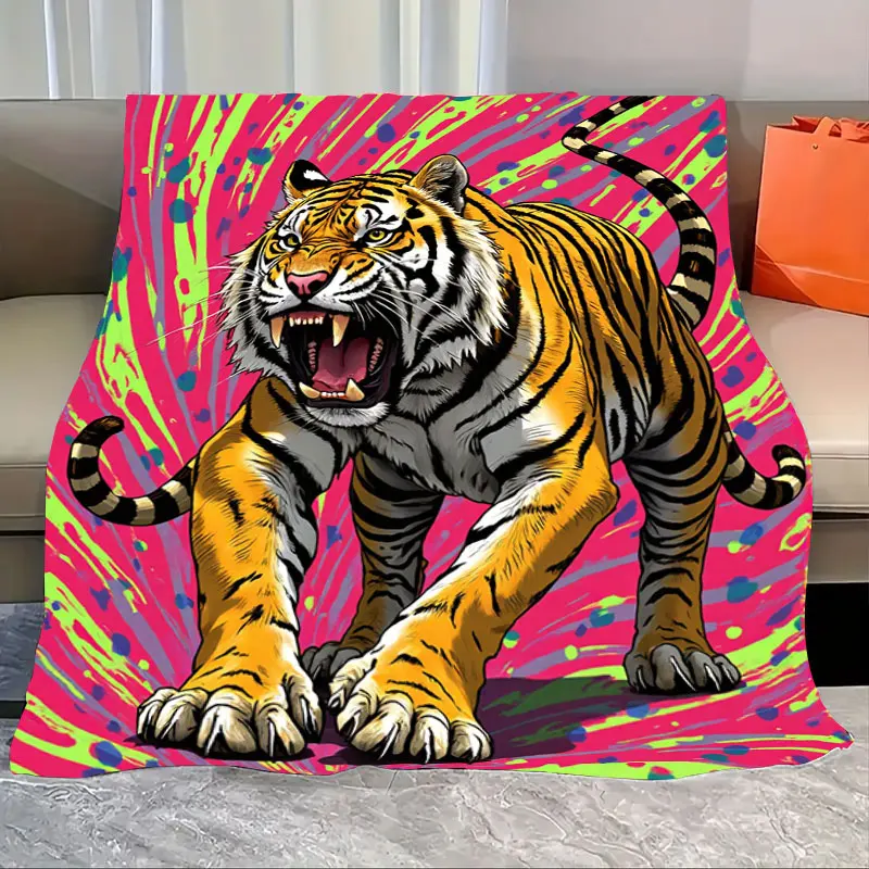 フランネルブランケット 1 枚「ファームハウストラクター