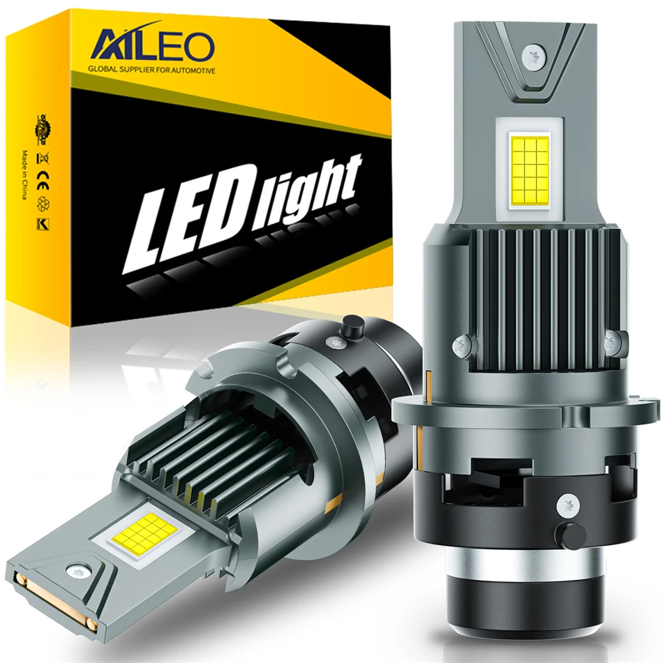 AILEO D2R D2S D4S D4R LED Headlight Bulbs 6500K White Conversion Kit Xenon HID Light Replacement CANBus Error Free Plug and Play