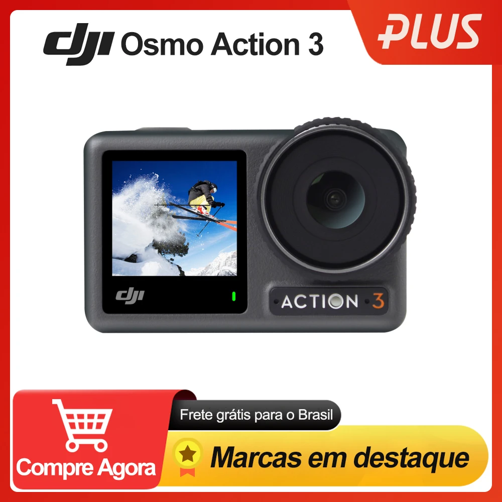 Dji Osmo Action 3 Camera 4k Sport Cam Professional Waterproof 16m