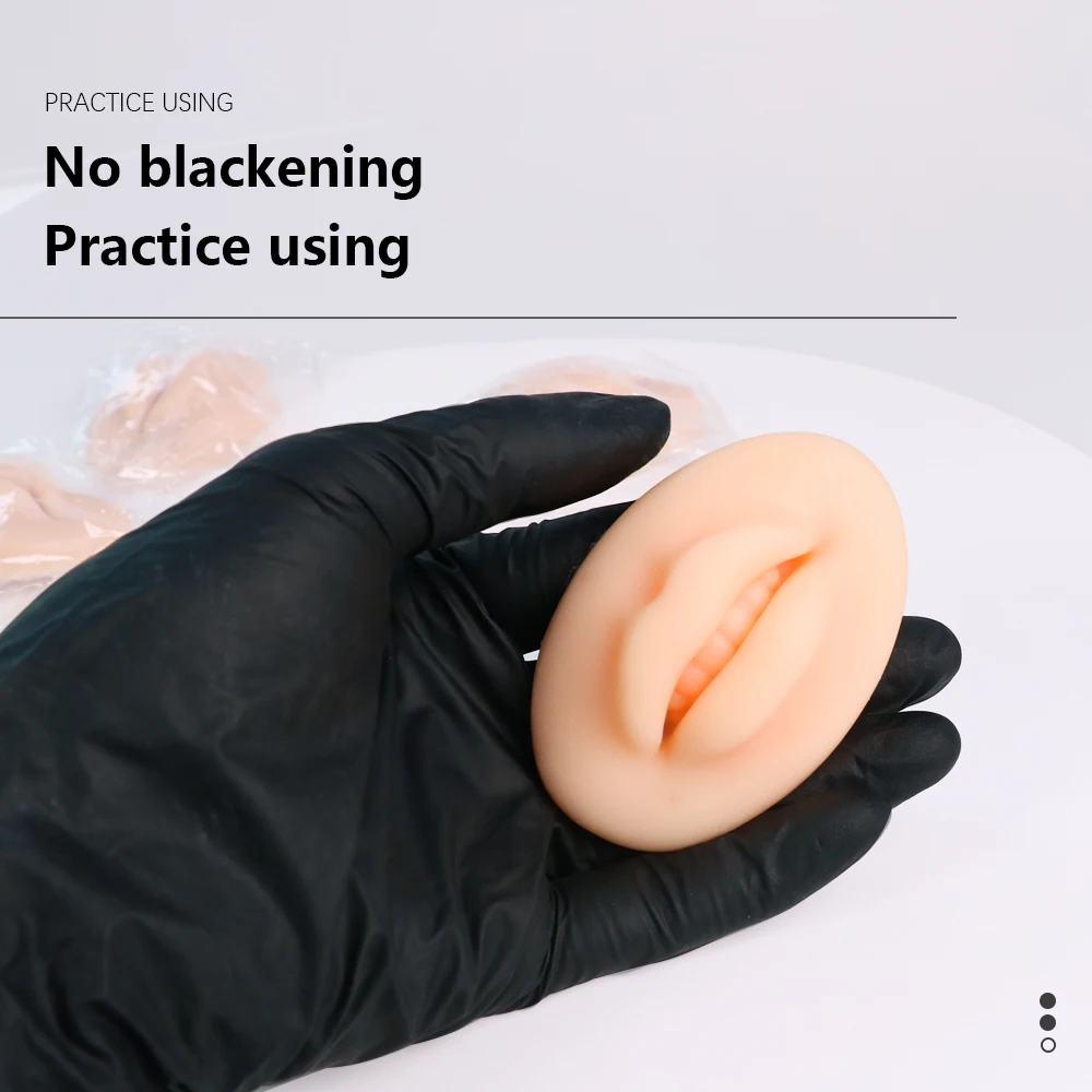 1pc Microblading Reusable 3D Silicone Lip Skin Practice For PMU Beginner Training Tattoo Permanent Makeup