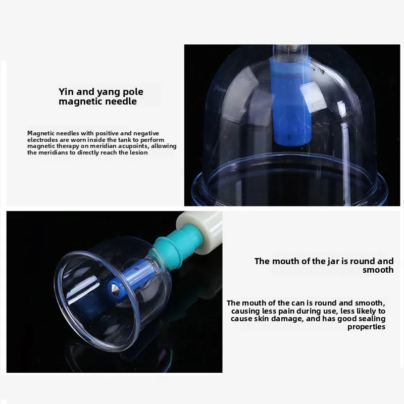 12/24Pcs Jar Vacuum Cupping Therapy Set with Hand Pump Anti Cellulite Massage Tool for Back Shoulder Leg Pain Relief