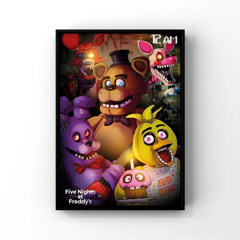 FNAF-Ultimate Group Game Characters Pintura em Lona, Impressão Posters para  Sala de Jogos, Living Wall Art, Retro Home Decor, Pictures Gift - AliExpress