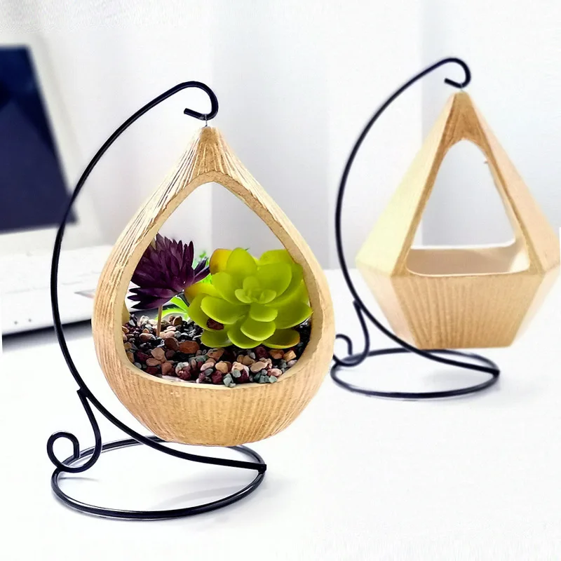 

Creative Ceramic Vase Flower Arrangement Plant Potted Hanging Basket Home Living Room Fake Flowers Green Plant Bonsai Ornaments