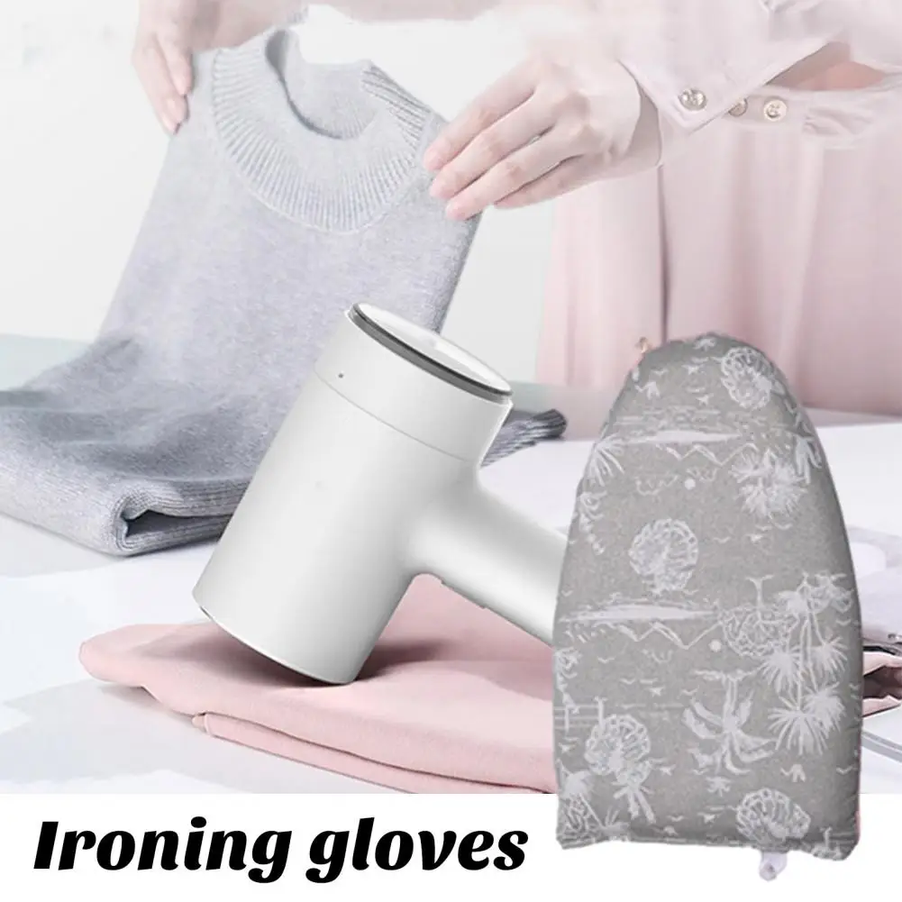 Steam Iron Glove 1Pc Garment Steamer Ironing Glove Mitt Thickened Heat Resistant Mini Handheld Clothes Steaming Ironing Pad Board Hand Protector