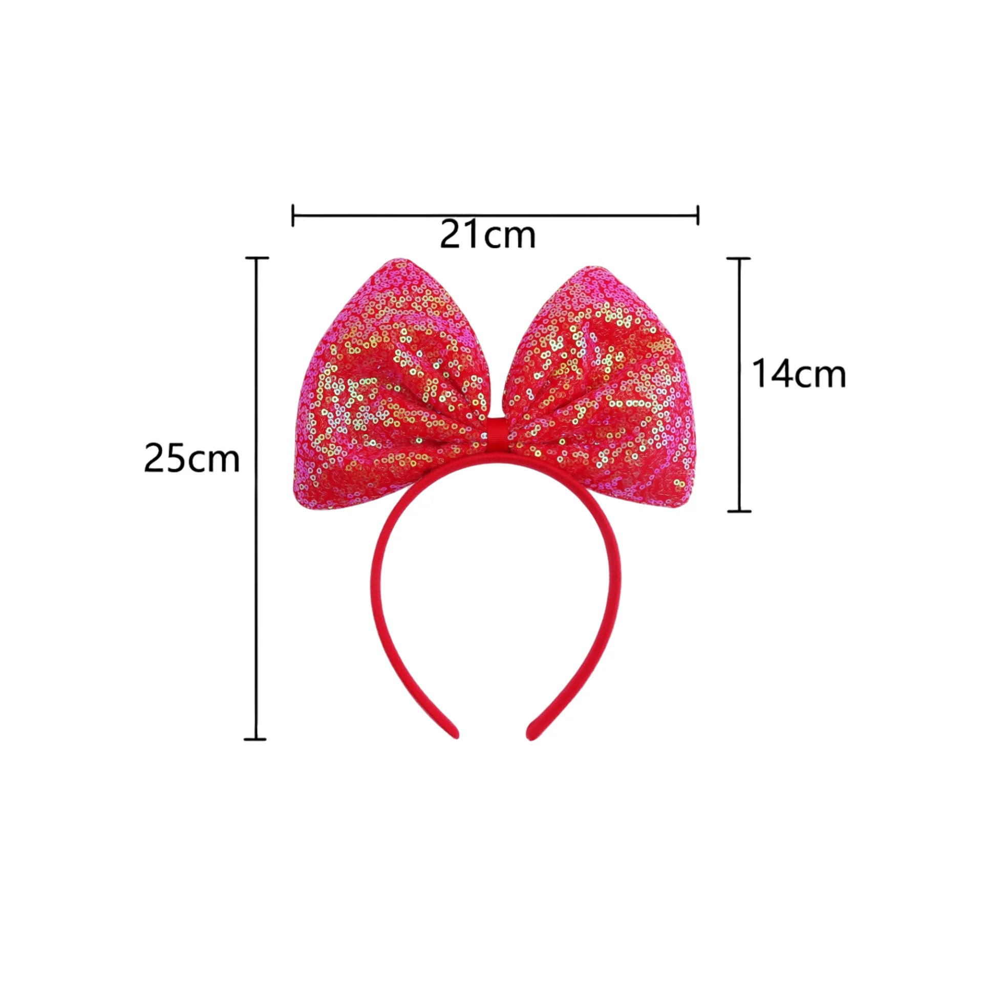 1PC equin Bow Headbands Set, 6 Pcs Colorful Sparkly Hairbands, Cute Head Accessories for Girls, Perfect for Parties & Dress - Up