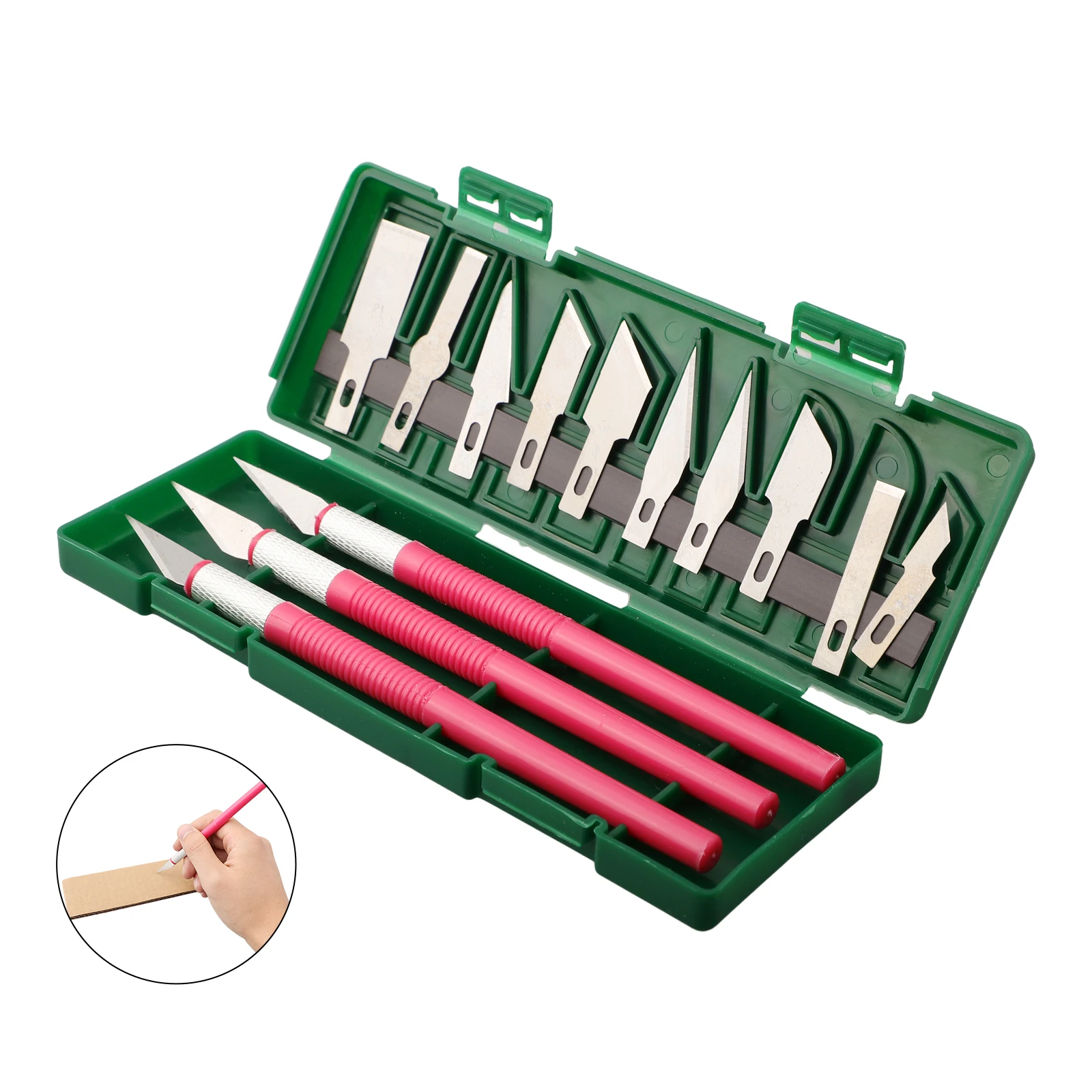 

13Pcs Set Sculpture Cutter Set Art Carving Cutter With Box Paper Sticker Cutter Wood Carving Blade Woodworking Carving Cutting