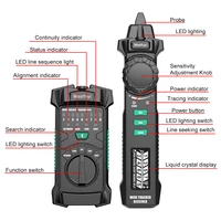 MASTFUYI Smart Network Cable Tester RJ45 RJ11 LAN Cable Tester Finder Wire Tracker Receiver Networking Tool Network Repair 2