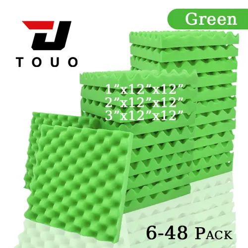TOUO Acoustic Foam Fireproof Soundproofing Sponge 6/12/24/48 Pcs Egg Crate Soundproof Foam Studio Home Sound-absorbing - Image 7