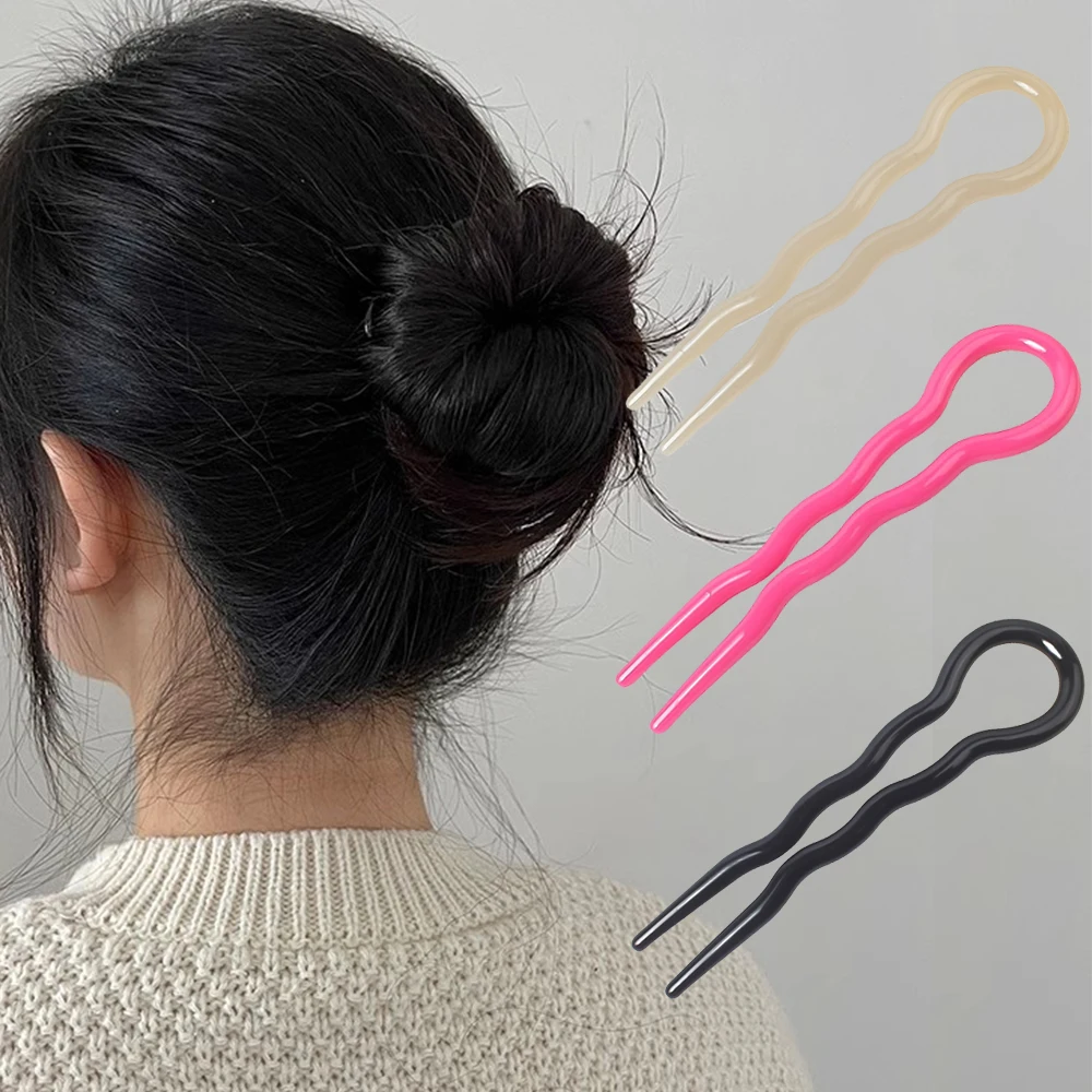 Hair Accessories Retro Hair Bun U-Shaped Hair Sticks Clip Barrettes Hairpins